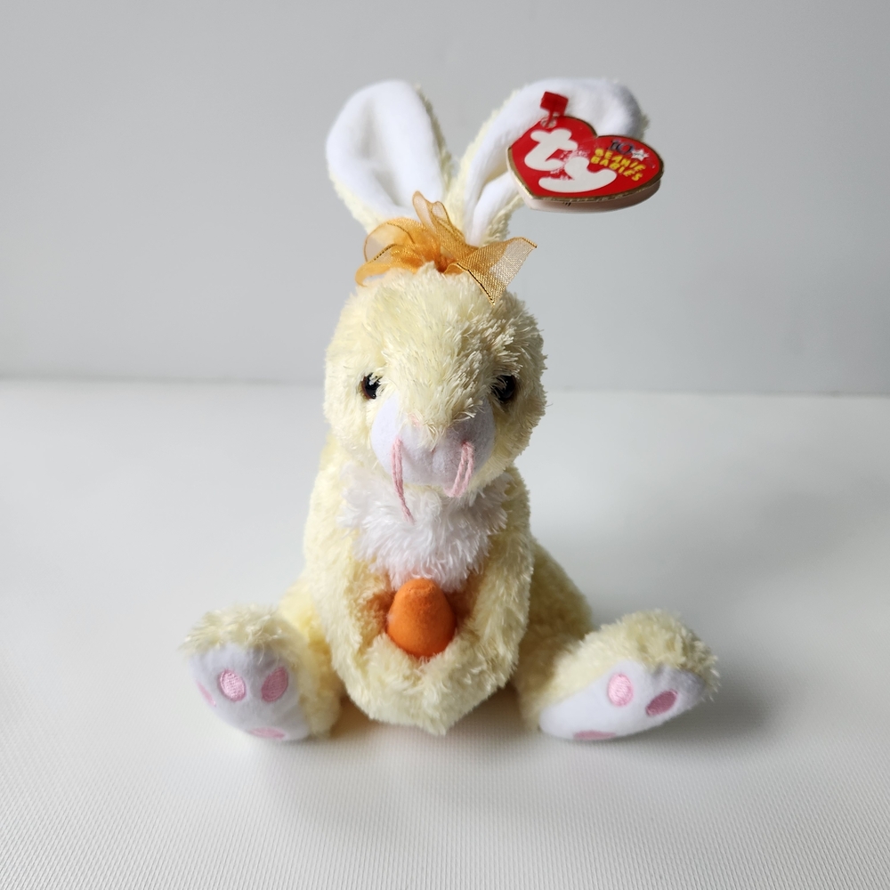 Vintage Ty Beanie Baby Nibblies - NWT Easter 6in Plush 2002